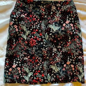 H&M embroidered mini skirt